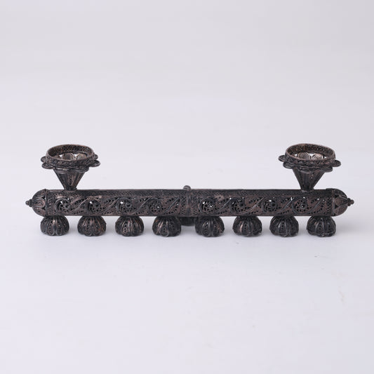 Convertible Filigree Menorah & Shabbat Candlesticks