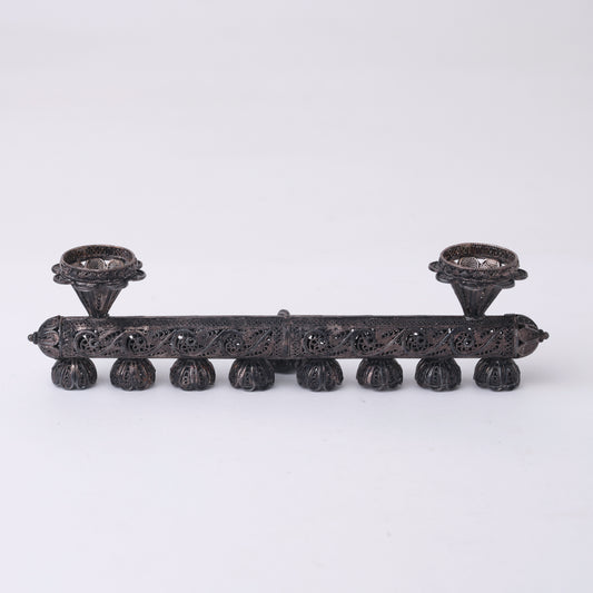 Convertible Filigree Menorah & Shabbat Candlesticks