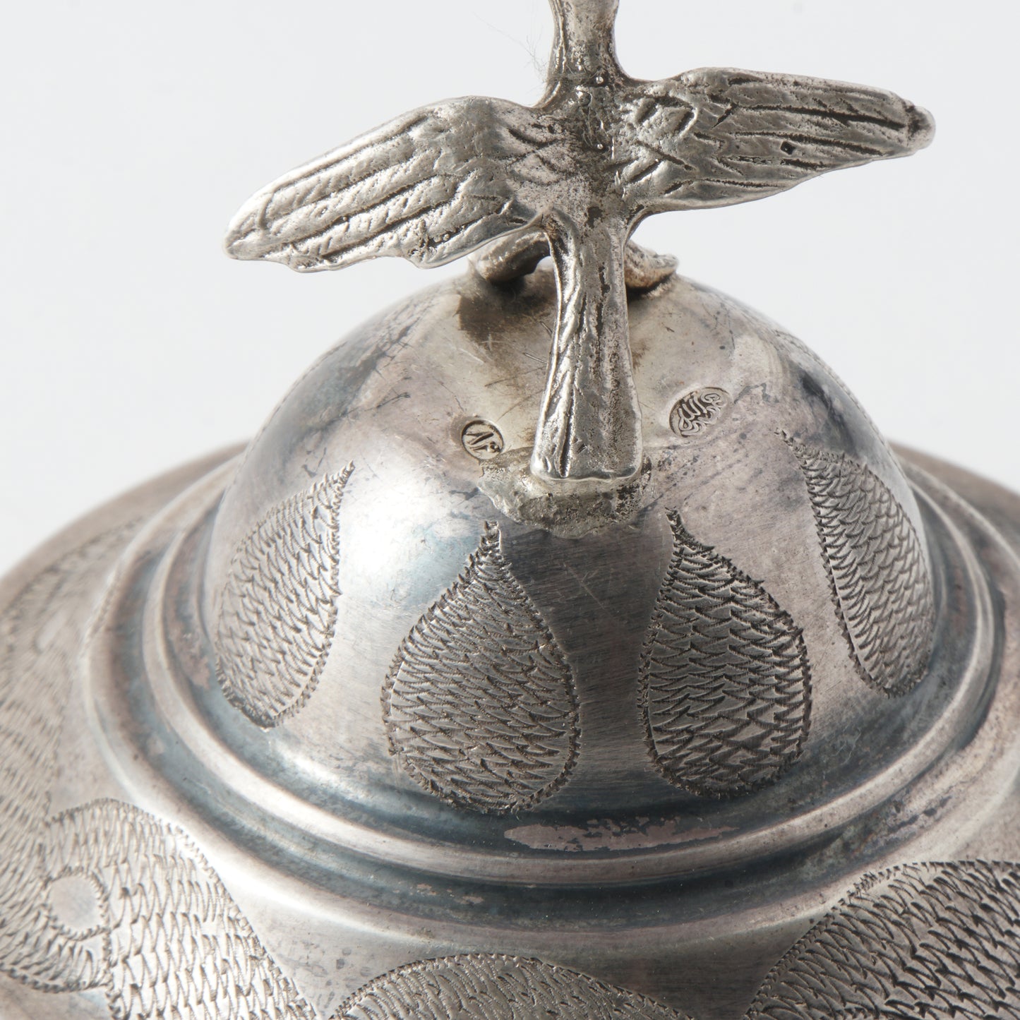 A perfume vessel with a dove of peace