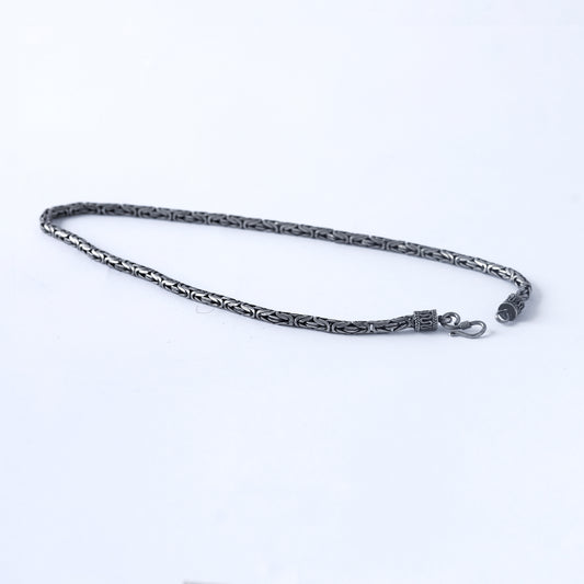 One-of-a-Kind Vintage Elegance: The Sterling Silver Byzantine unisex Necklace by Suarti from the 70s