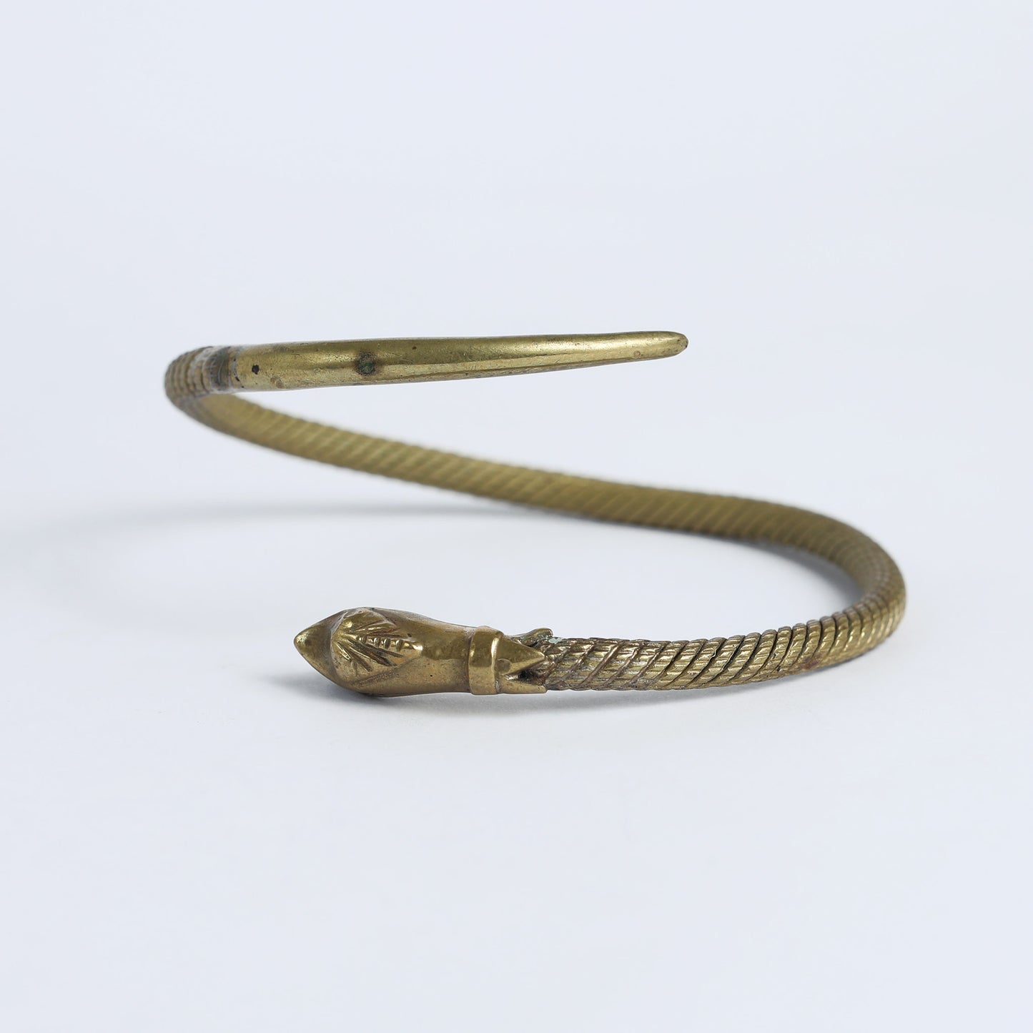 Snake Bangle Cuff Brass Bracelete, India
