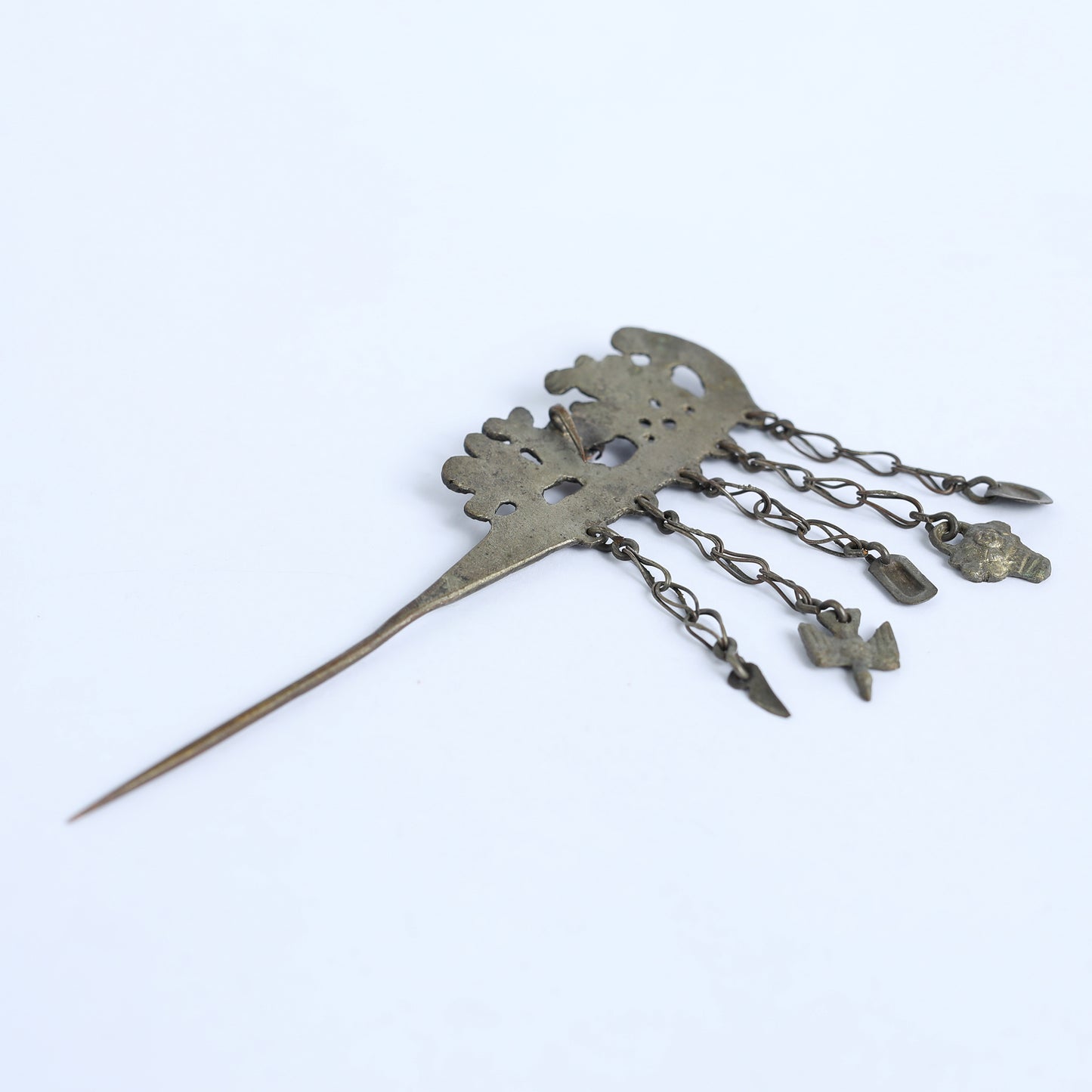 Peruvian Orange Colonial Hairpins