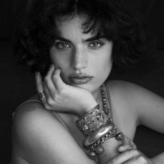 Andalus Silver Cuff Bracelet, Spain.