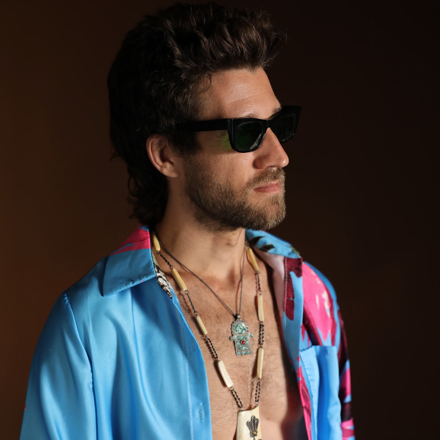 Andaluse Silver Vintage Hamsa Pendant