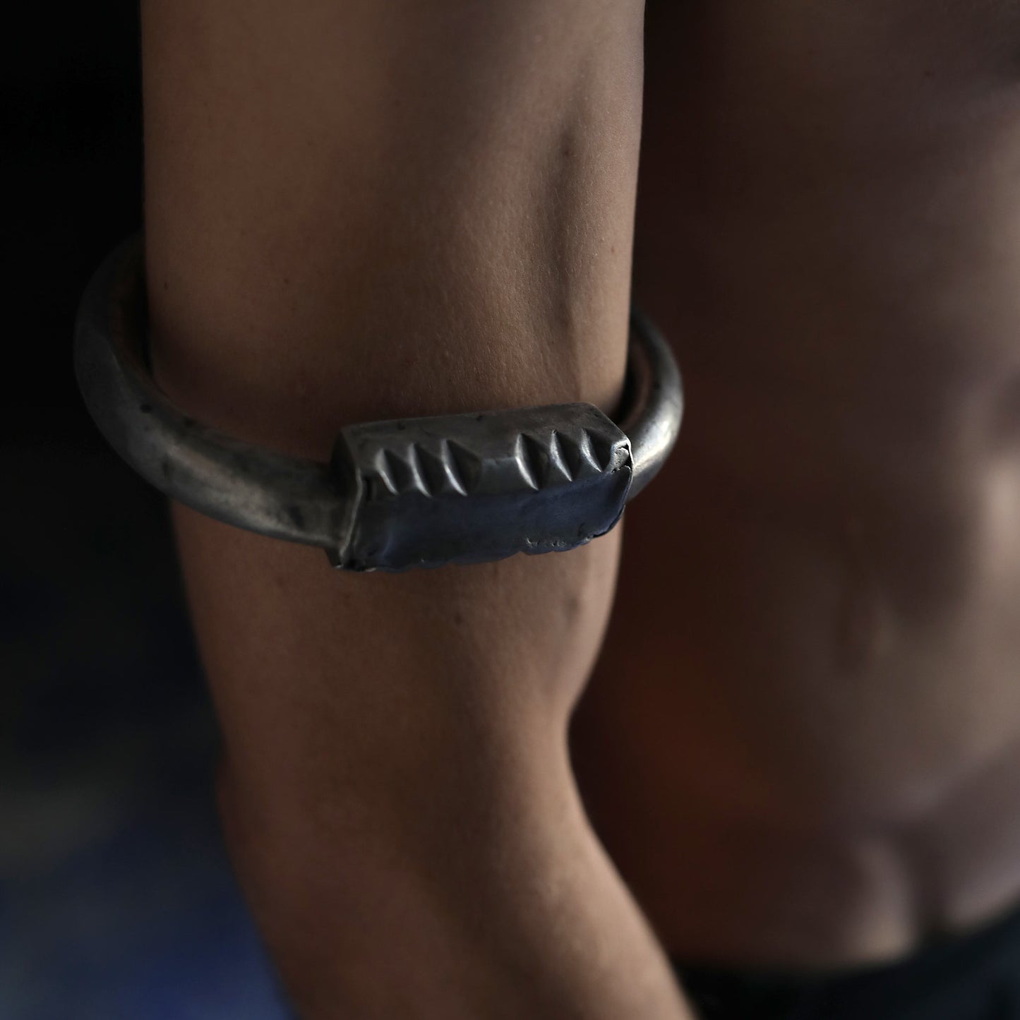 Halhal Silver Bangle