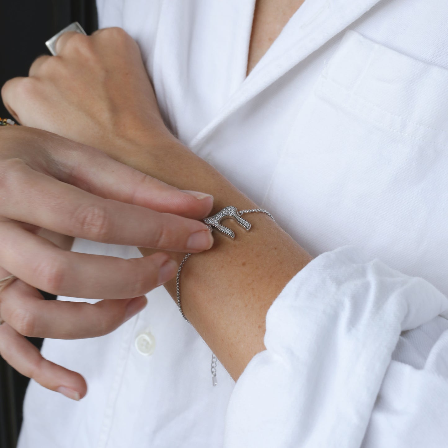 Sterling Silver Chai Chain Bracelet