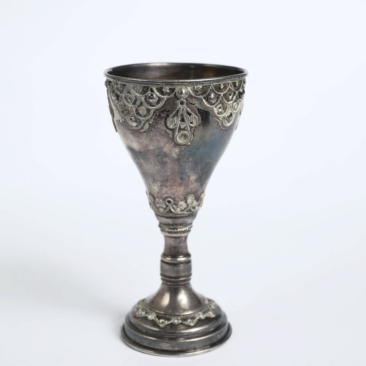 Filigree Kiddush Silver cup