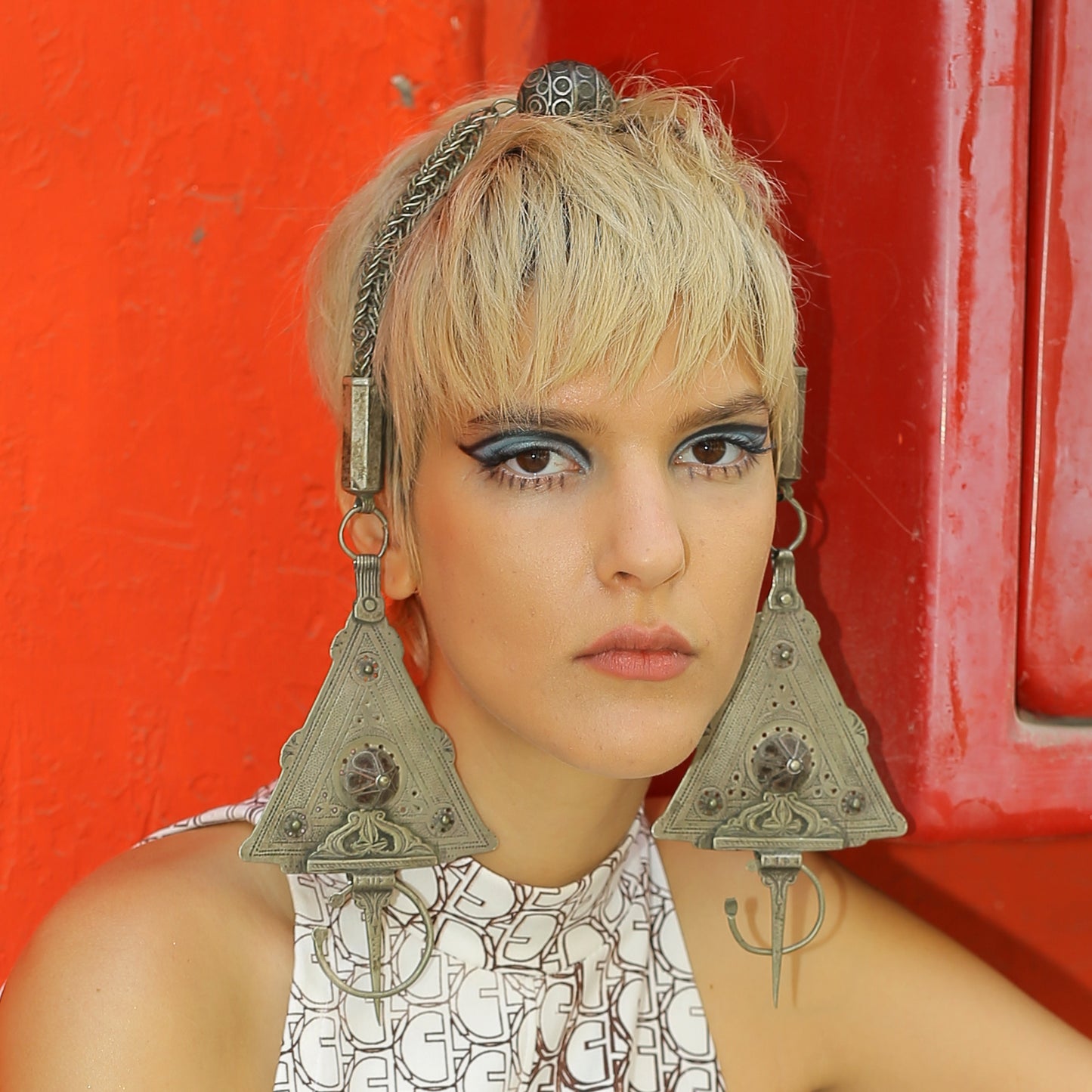 Silver Purple Berber Fibula