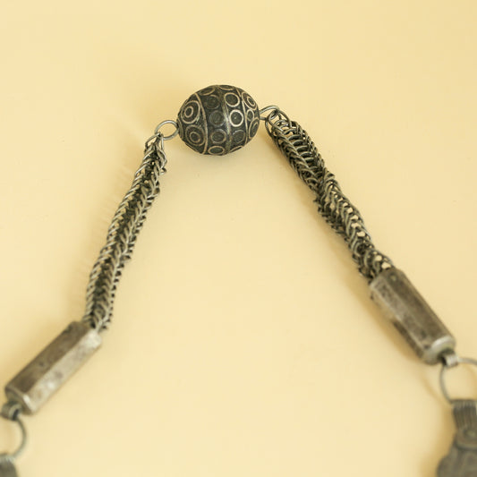 Silver Purple Berber Fibula