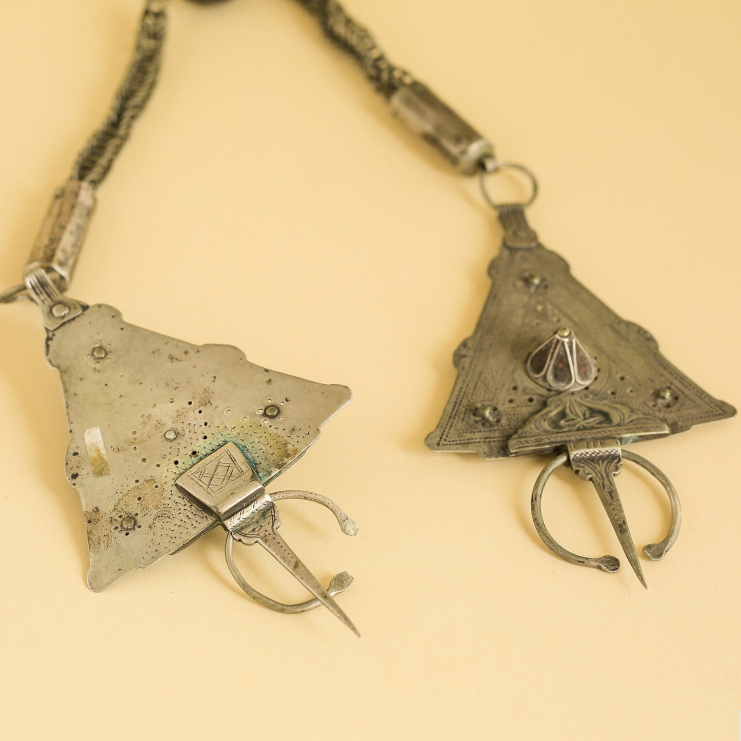 Silver Purple Berber Fibula