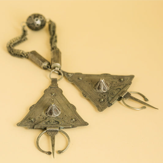 Silver Purple Berber Fibula