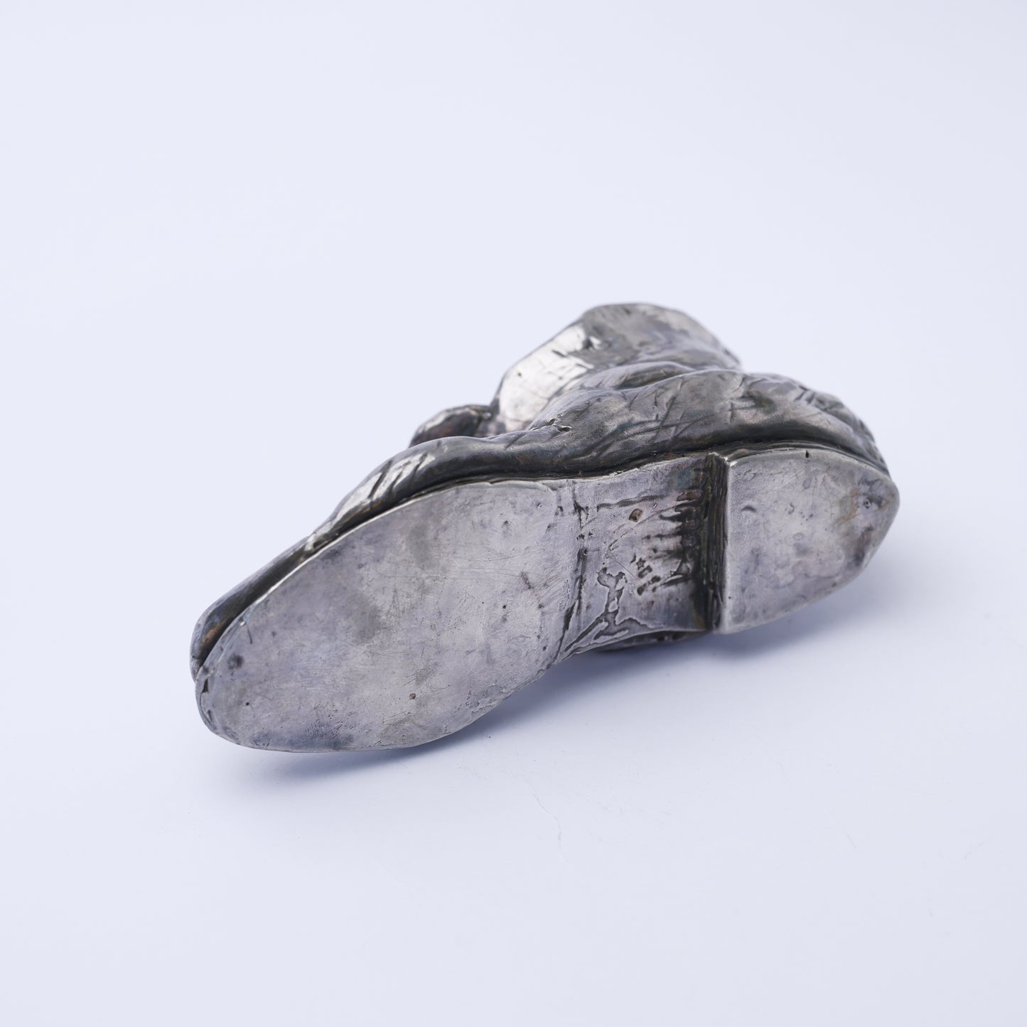 Vintage Silver-Plated Boot Trinket Holder