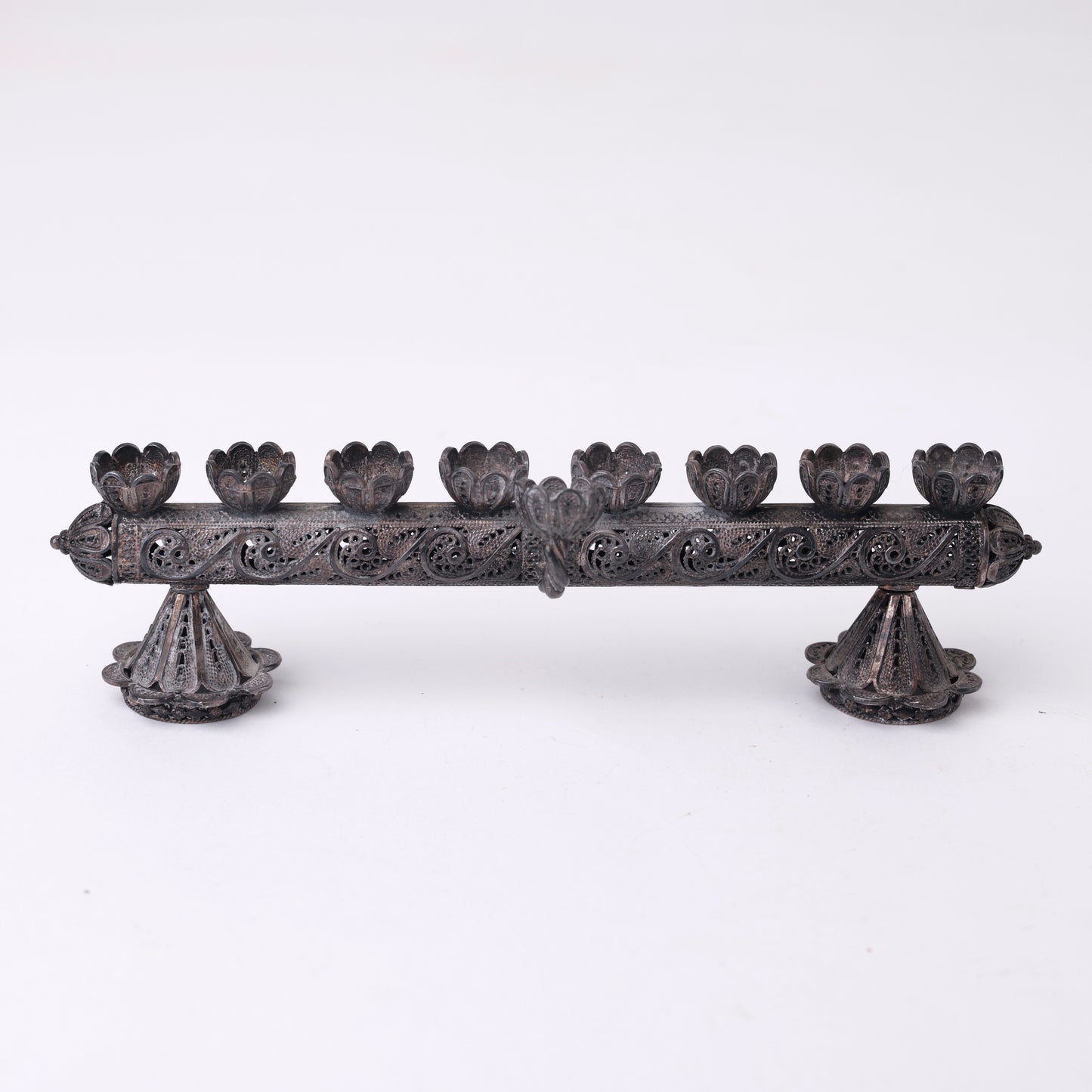 Convertible Filigree Menorah & Shabbat Candlesticks