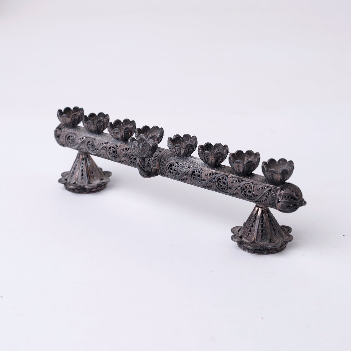 Convertible Filigree Menorah & Shabbat Candlesticks