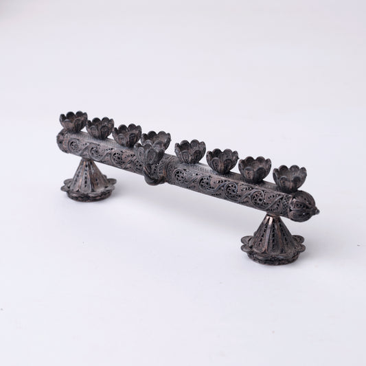 Convertible Filigree Menorah & Shabbat Candlesticks