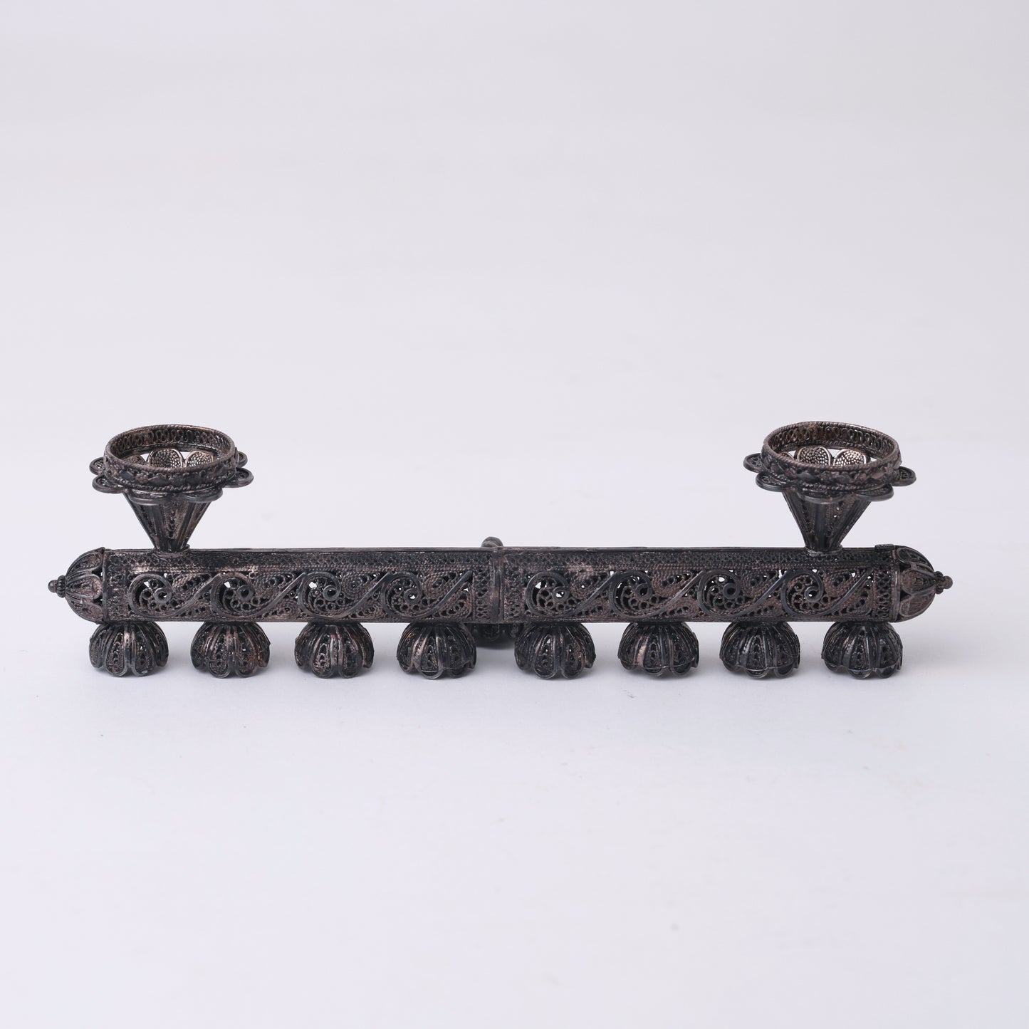 Convertible Filigree Menorah & Shabbat Candlesticks