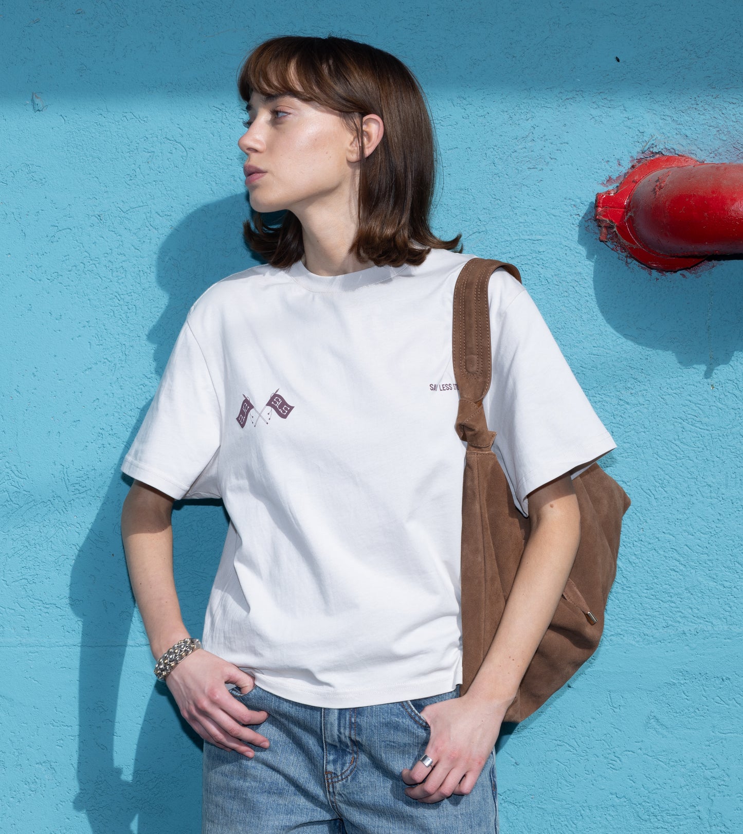 Vintage Zanfeld Sterling Silver and 14K Gold Heart Bracelet
