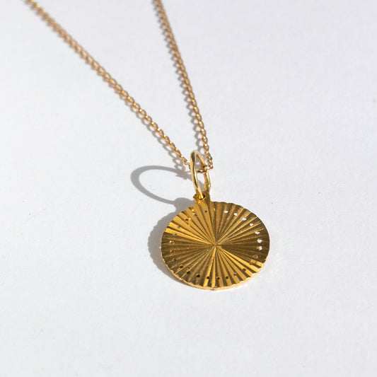 Reversible Gold Medallion Necklace – Unisex | Two Sides, One Story | One of a Kind