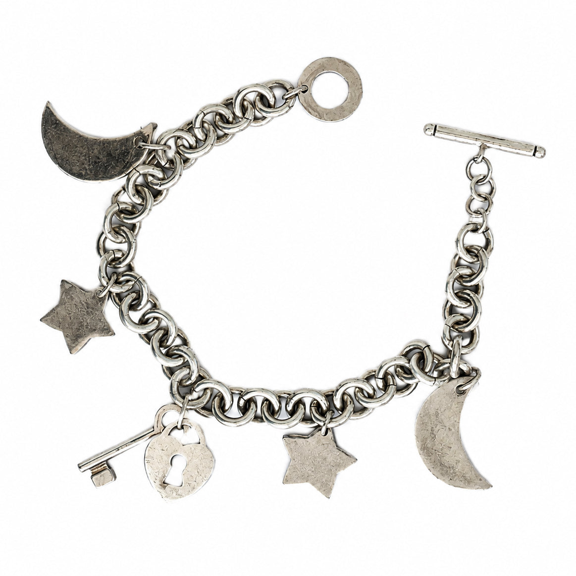 Vintage Tiffany & Co. Elsa Peretti Sterling Silver Charm Bracelet