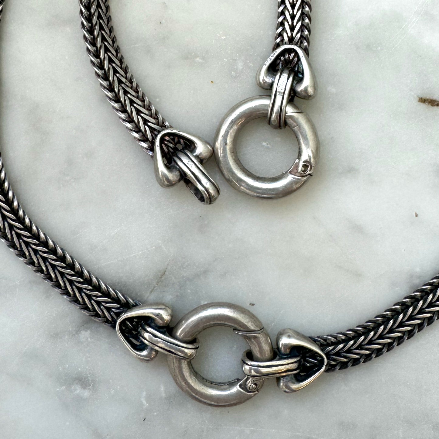 Versatile 1980s Silver Jewelry: Transformable Bracelet and Necklace Set