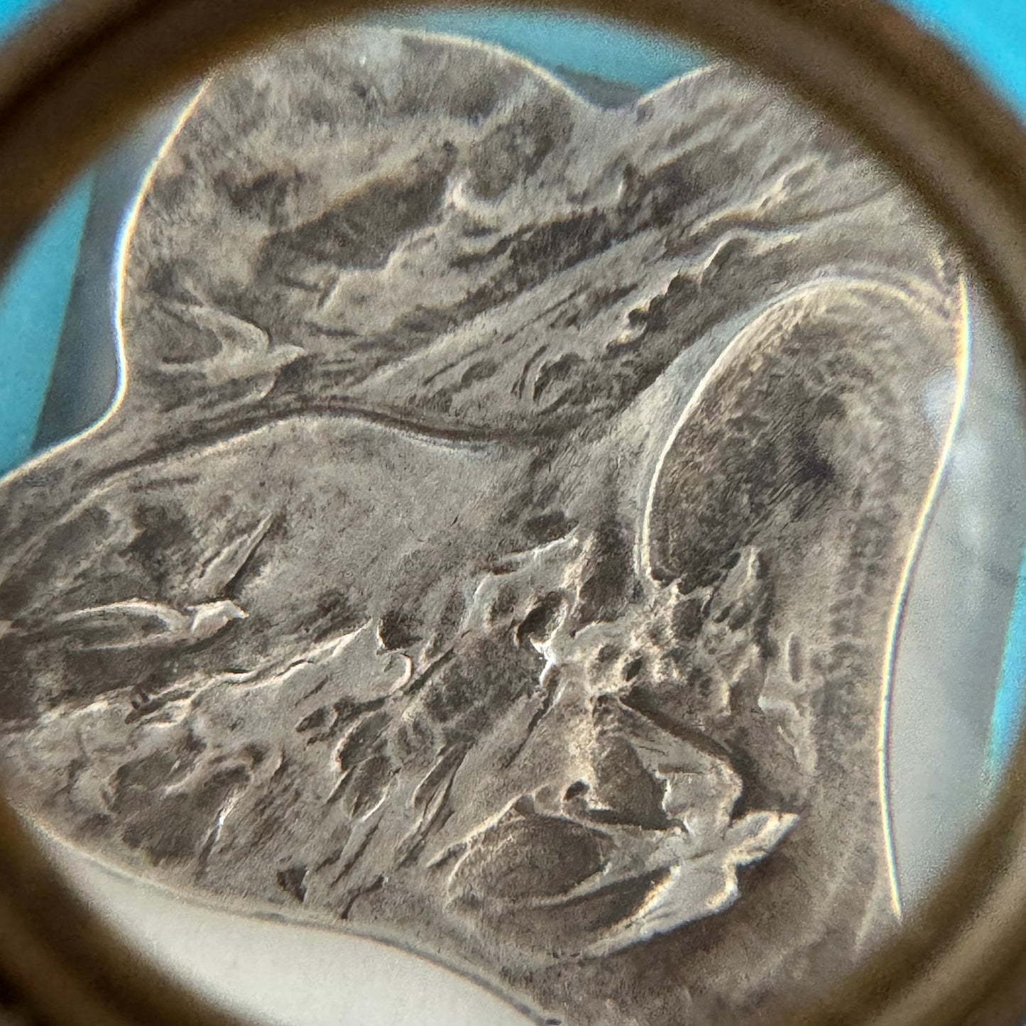 Art Nouveau Silver Pendant, Signed Victor Prouvé, “The Seagull”