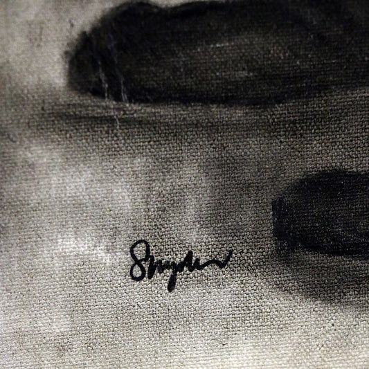 Charcoal drawing of two Jews curiously reading a newspaper