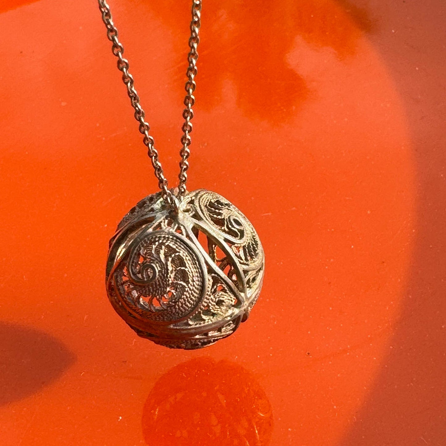 Filigree Silver Ball