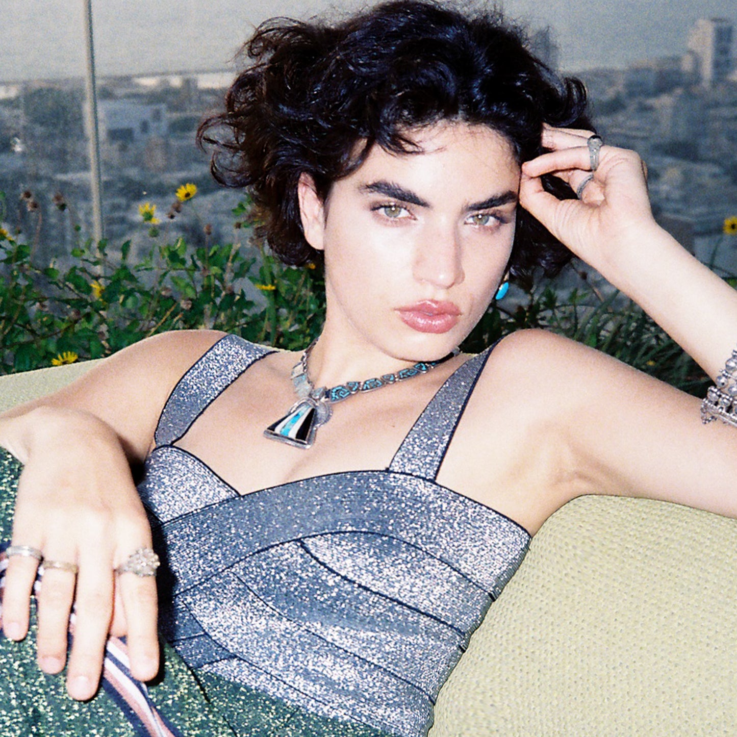 Mexican Turquoise Collar Necklace