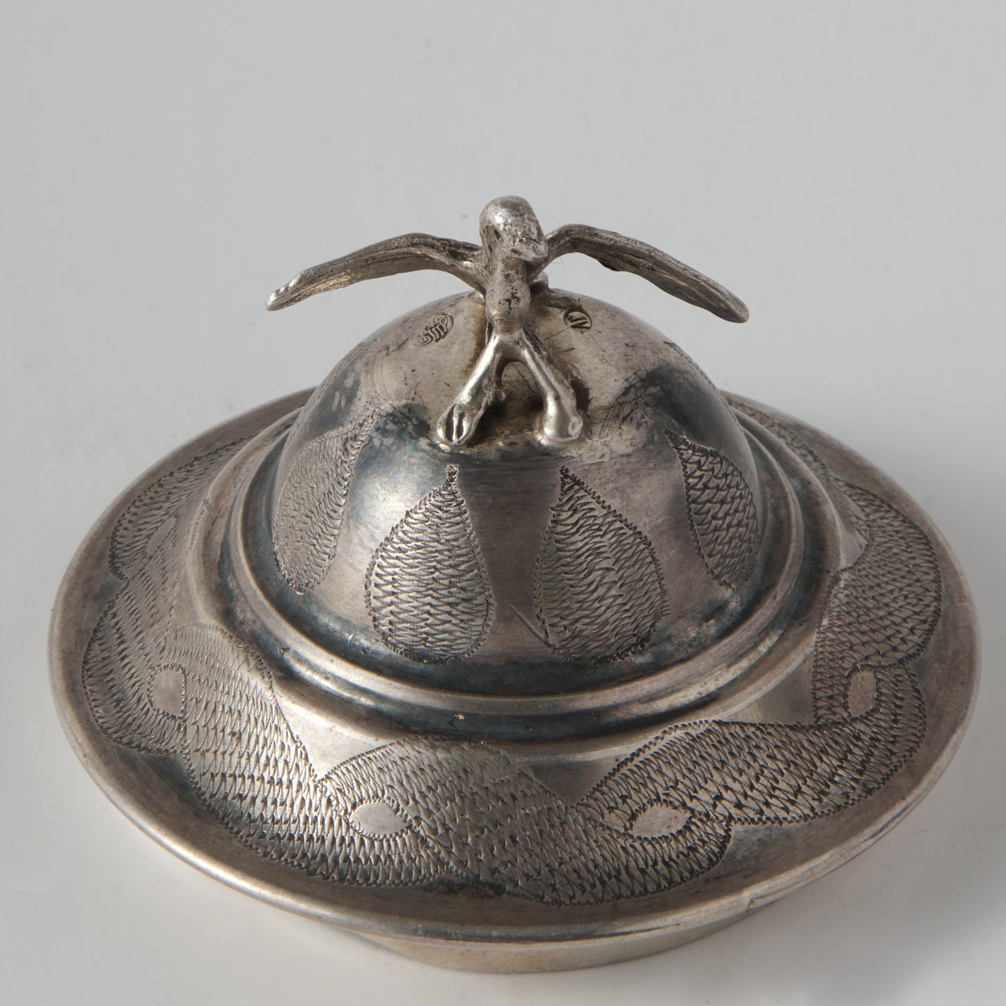 A perfume vessel with a dove of peace