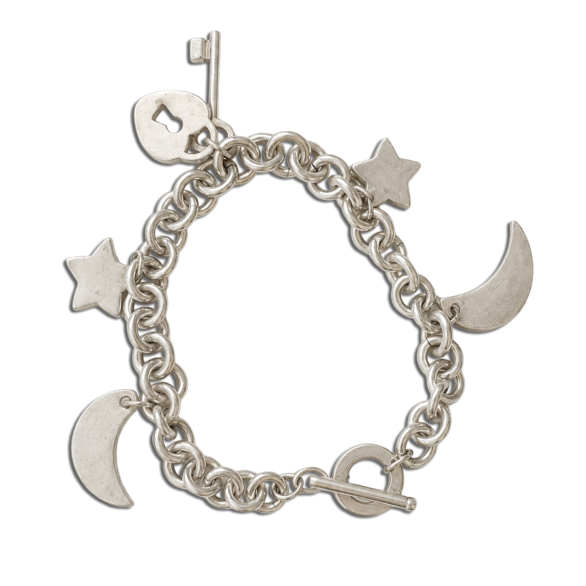 Vintage Tiffany & Co. Elsa Peretti Sterling Silver Charm Bracelet