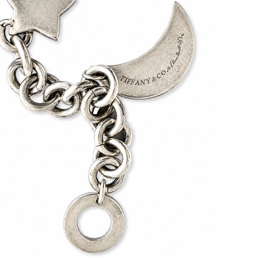 Vintage Tiffany & Co. Elsa Peretti Sterling Silver Charm Bracelet