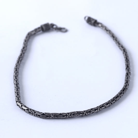 One-of-a-Kind Vintage Elegance: The Sterling Silver Byzantine unisex Necklace by Suarti from the 70s