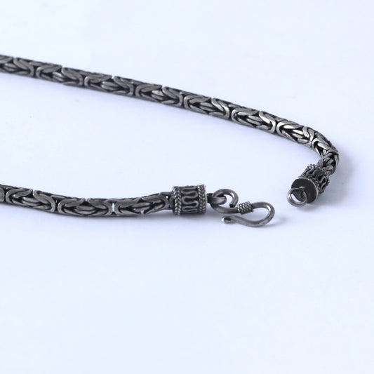 One-of-a-Kind Vintage Elegance: The Sterling Silver Byzantine  unisex Necklace by Suarti from the 70s