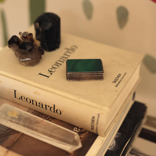 Green&silver Tobacco Box