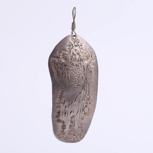 Silver 925 Antique Handcrafted Silver Earrings