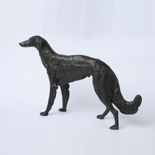Bronze Statue Of A Ghost Dog (Sighthound )