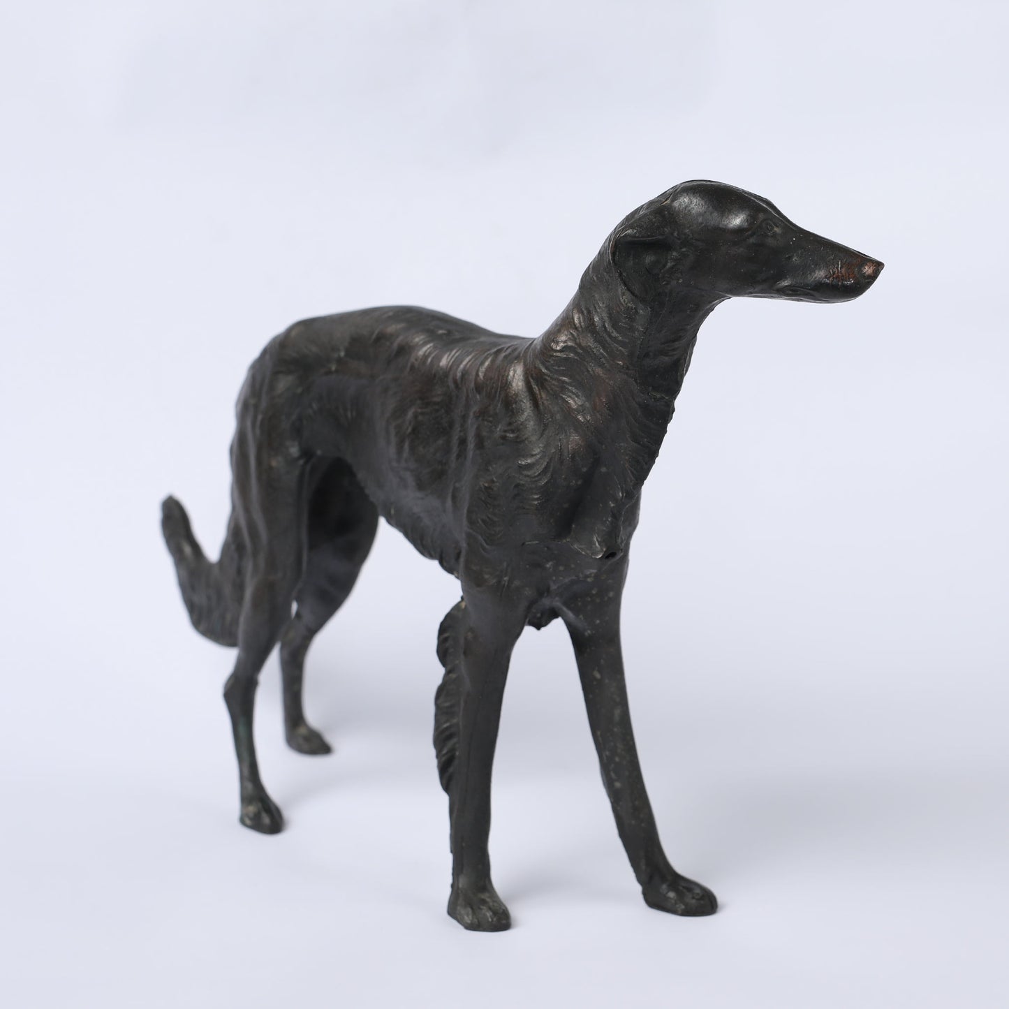 Bronze Statue Of A Ghost Dog (Sighthound )