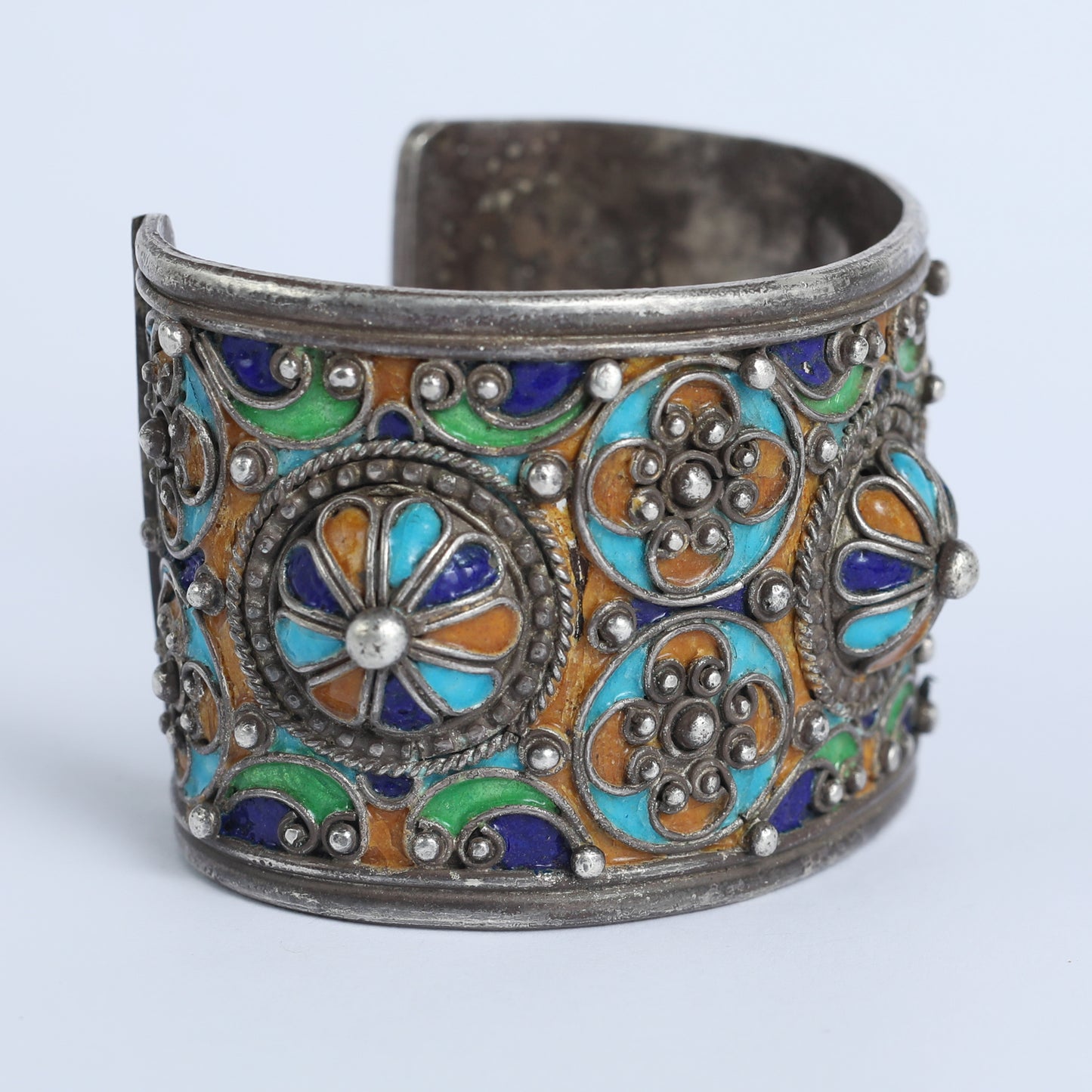 Andalus Silver Cuff Bracelet, Spain.