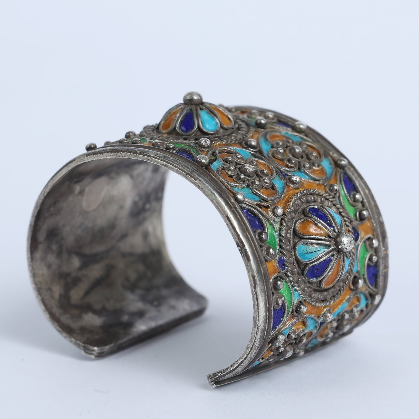 Andalus Silver Cuff Bracelet, Spain.