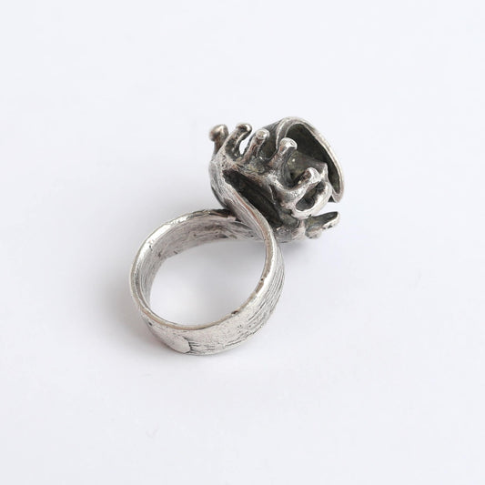1950s Hand Made Israeli Silver Ring