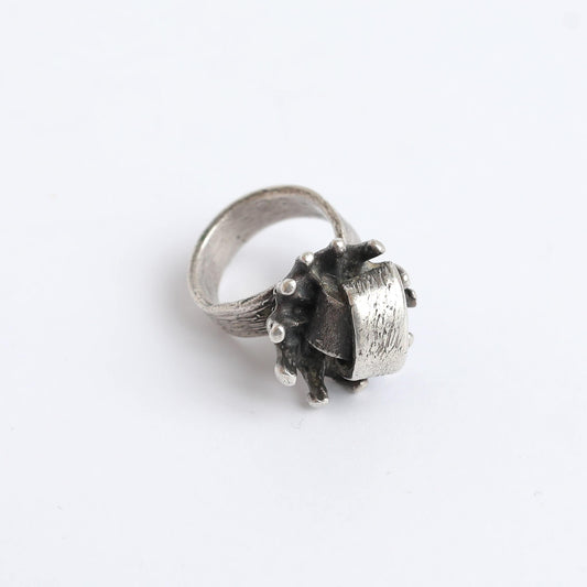 1950s Hand Made Israeli Silver Ring