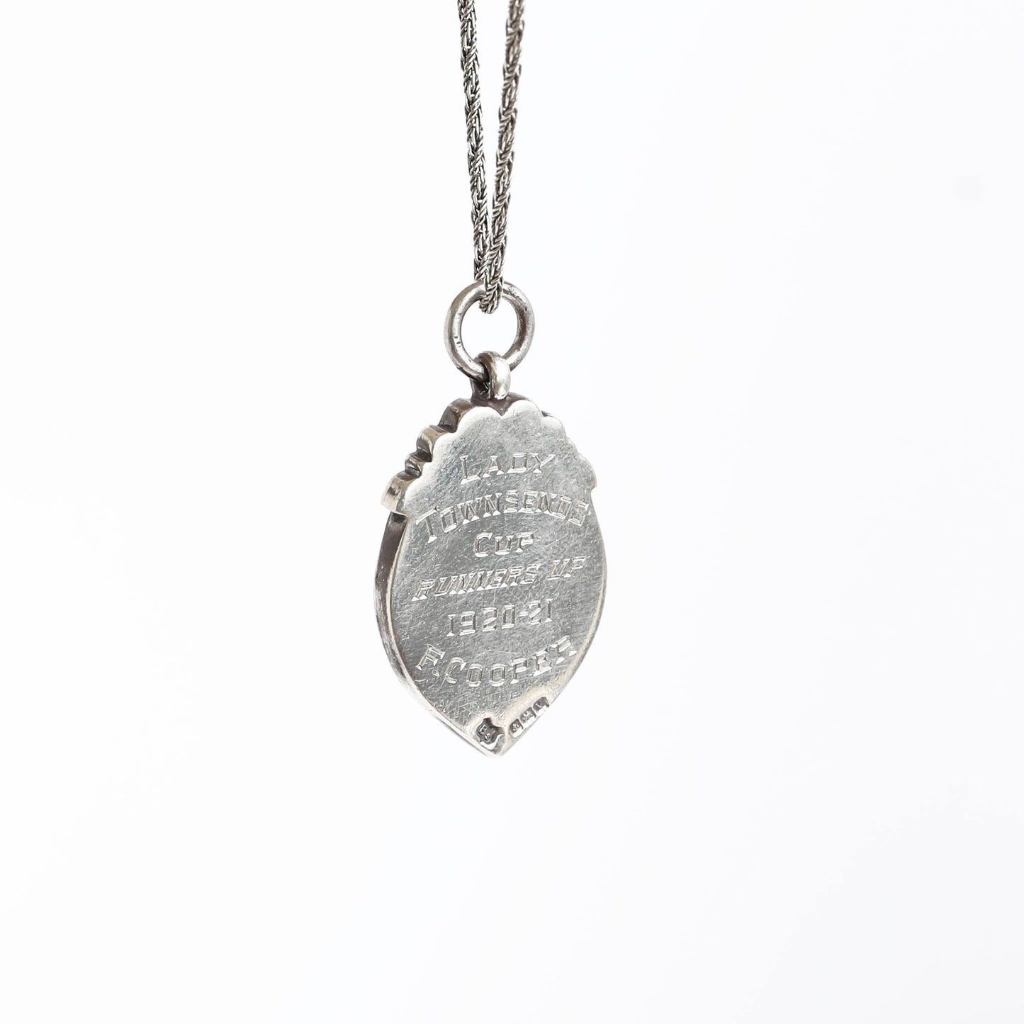 vintage sports medal - made of  sterling silver 925