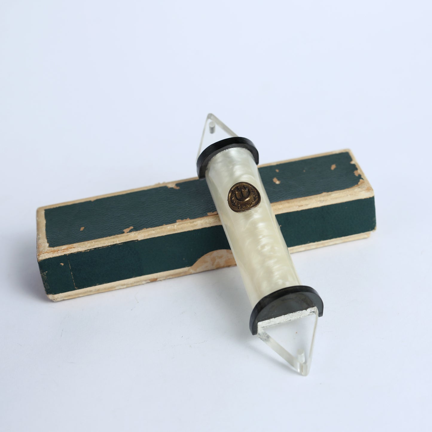 Pearl coluored Mezuzah