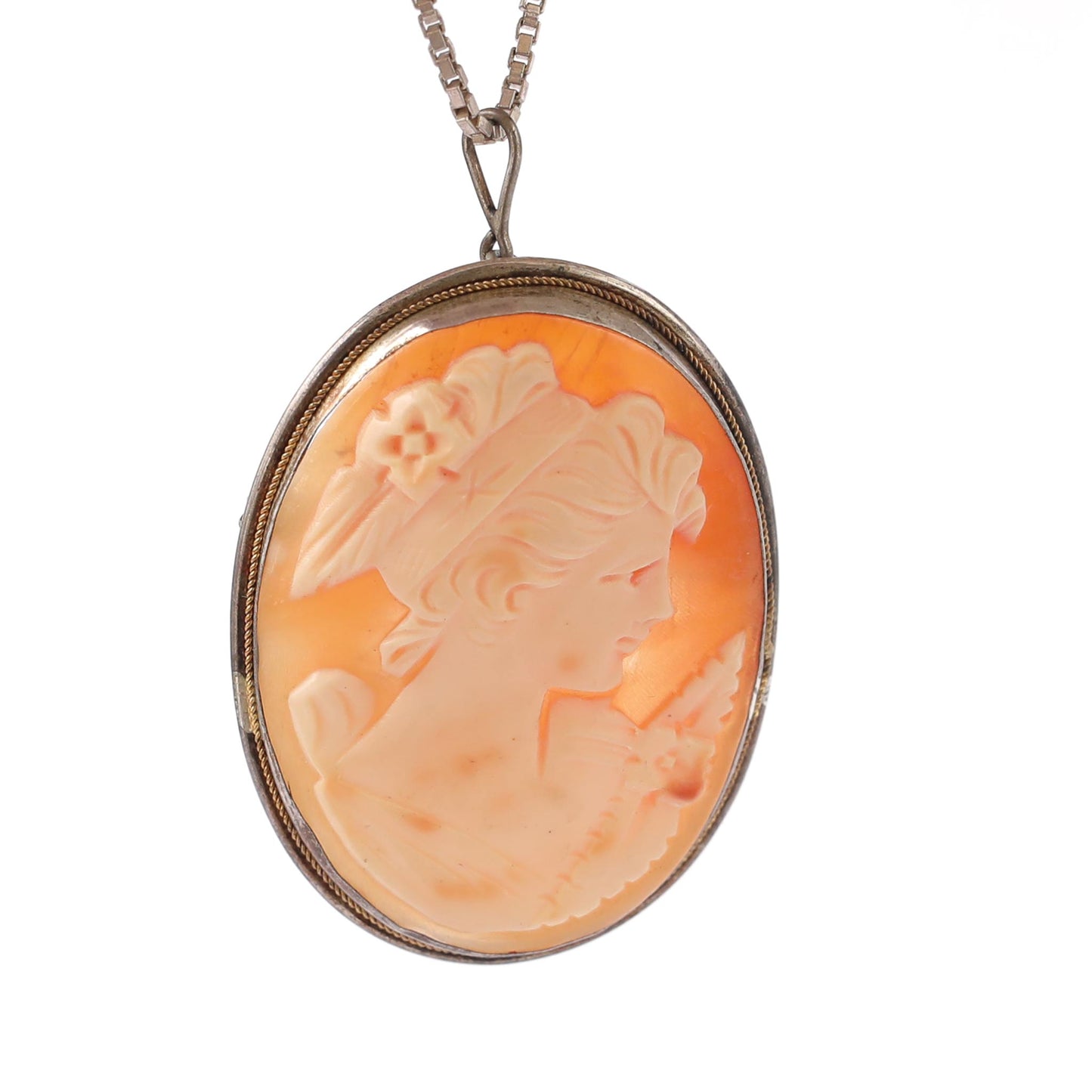 Cameo pendant (and brooch) ancient and carved by hand