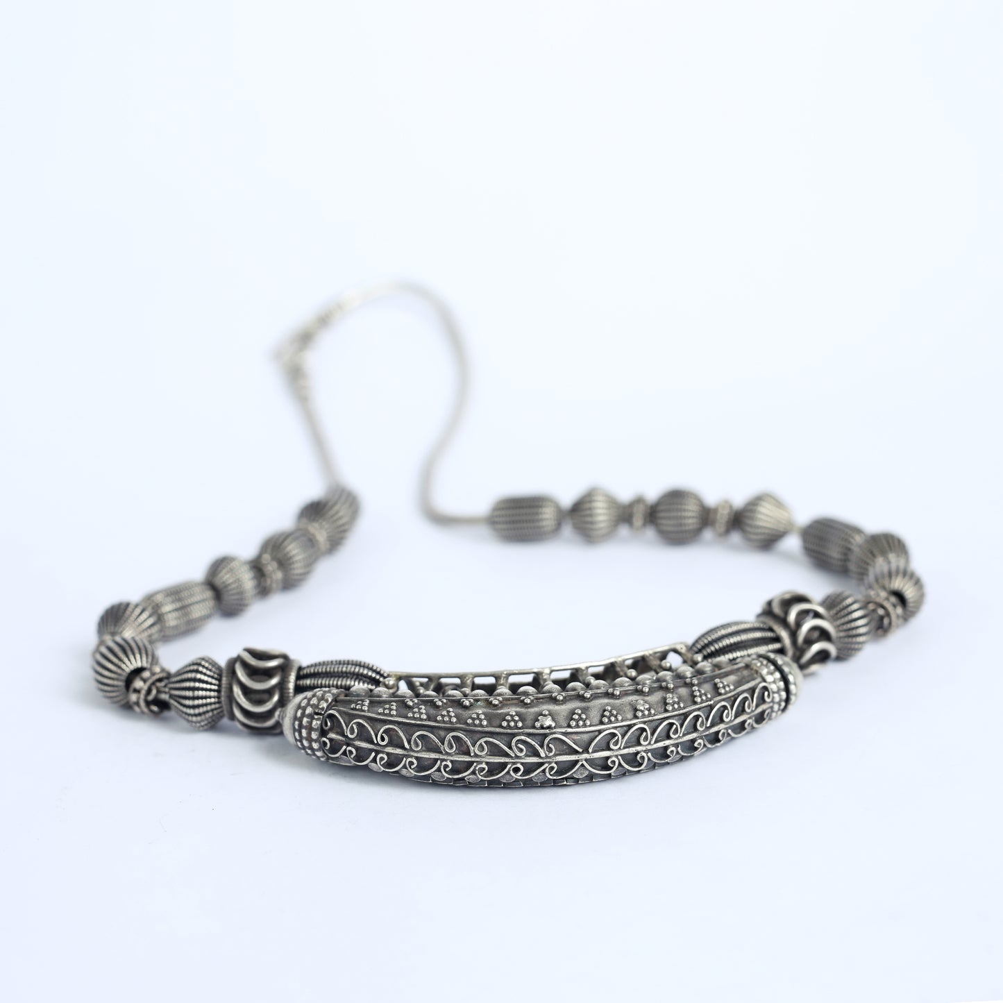 Silver Amulet Or Perfume Lavalier