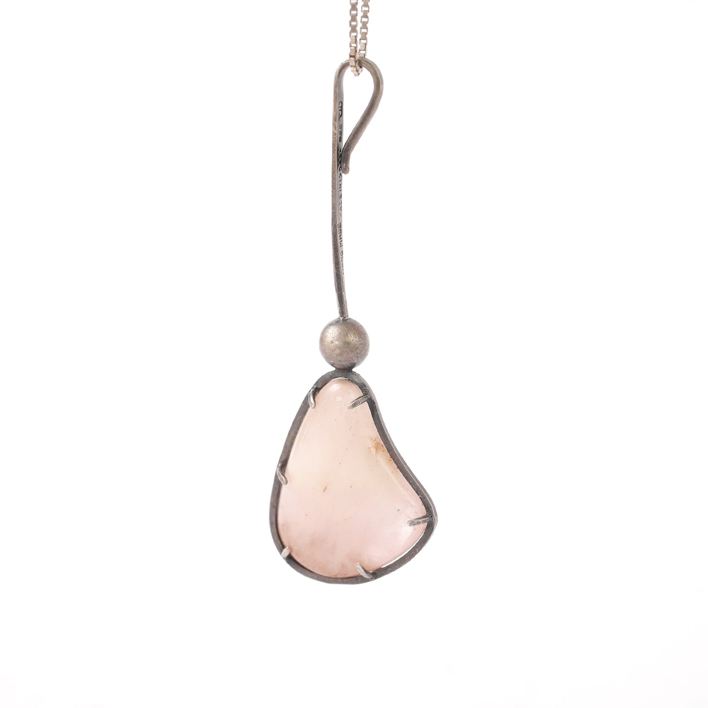 Rose Quartz crystal Pendant, 1950’s David Gumble
