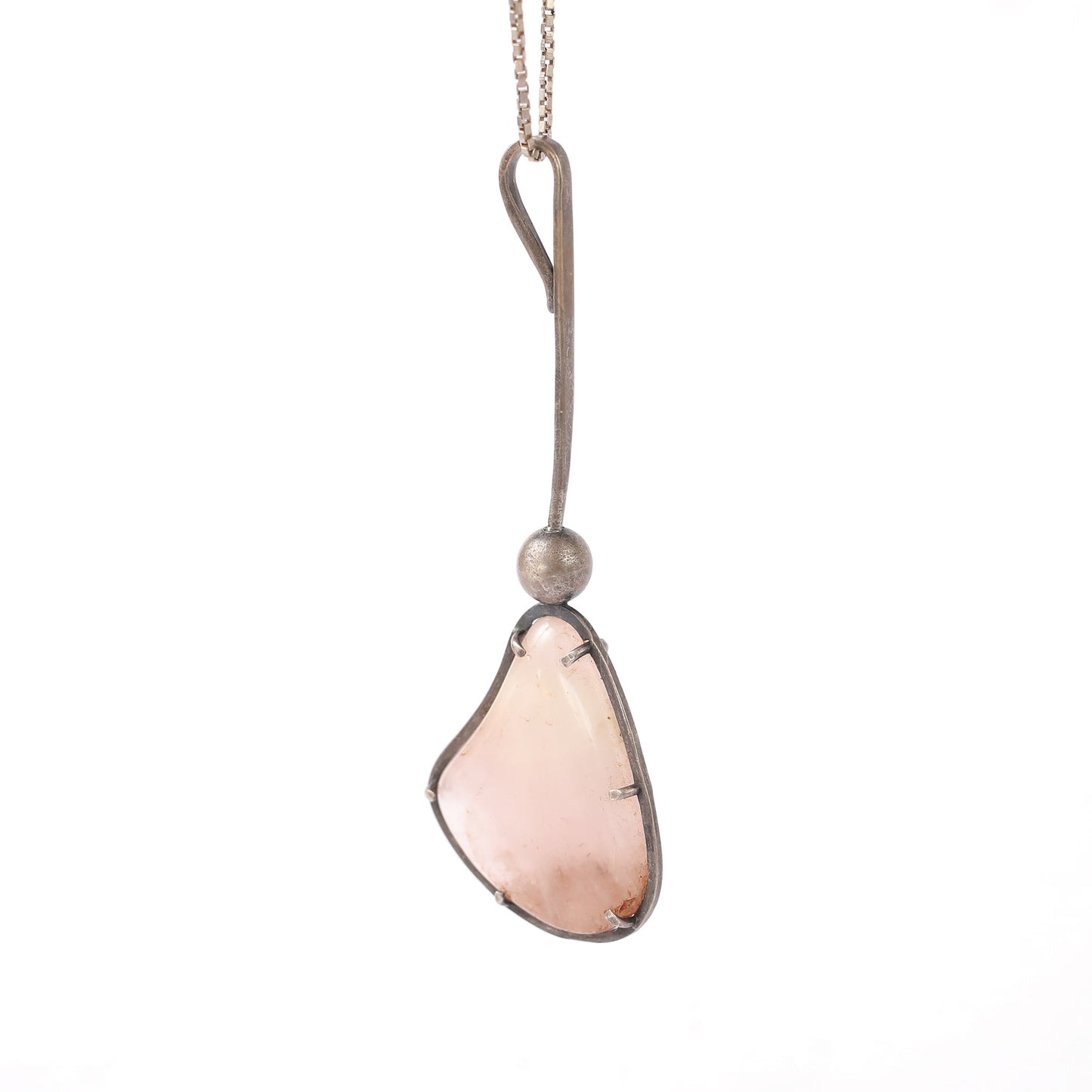 Rose Quartz crystal Pendant, 1950’s David Gumble