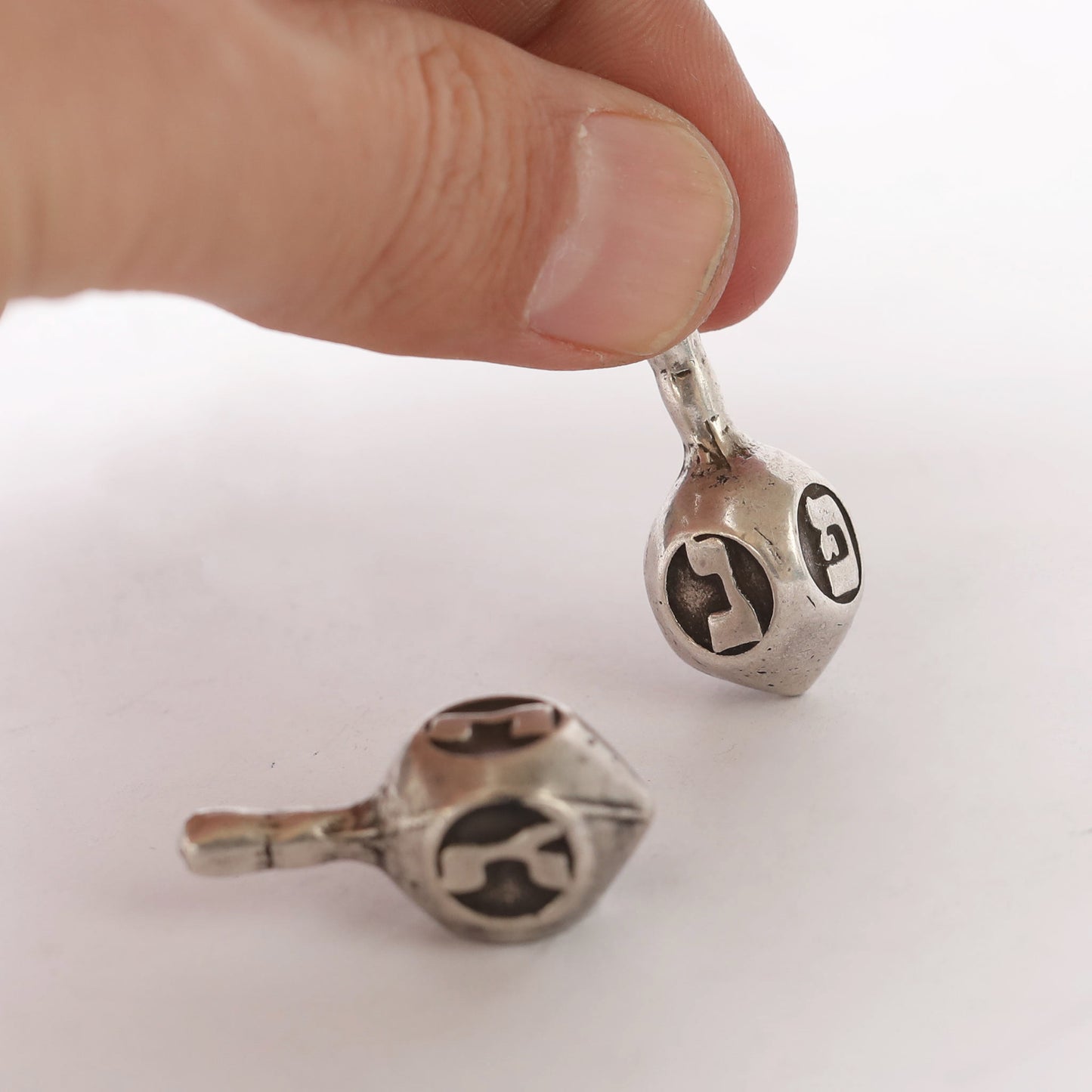 spinning top made of silver 925o