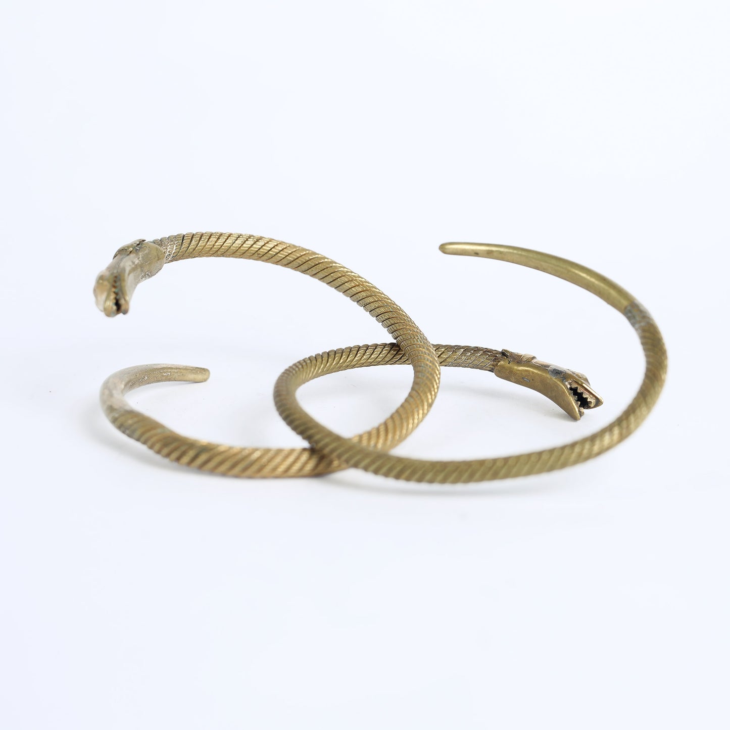 Snake Bangle Cuff Brass Bracelete, India