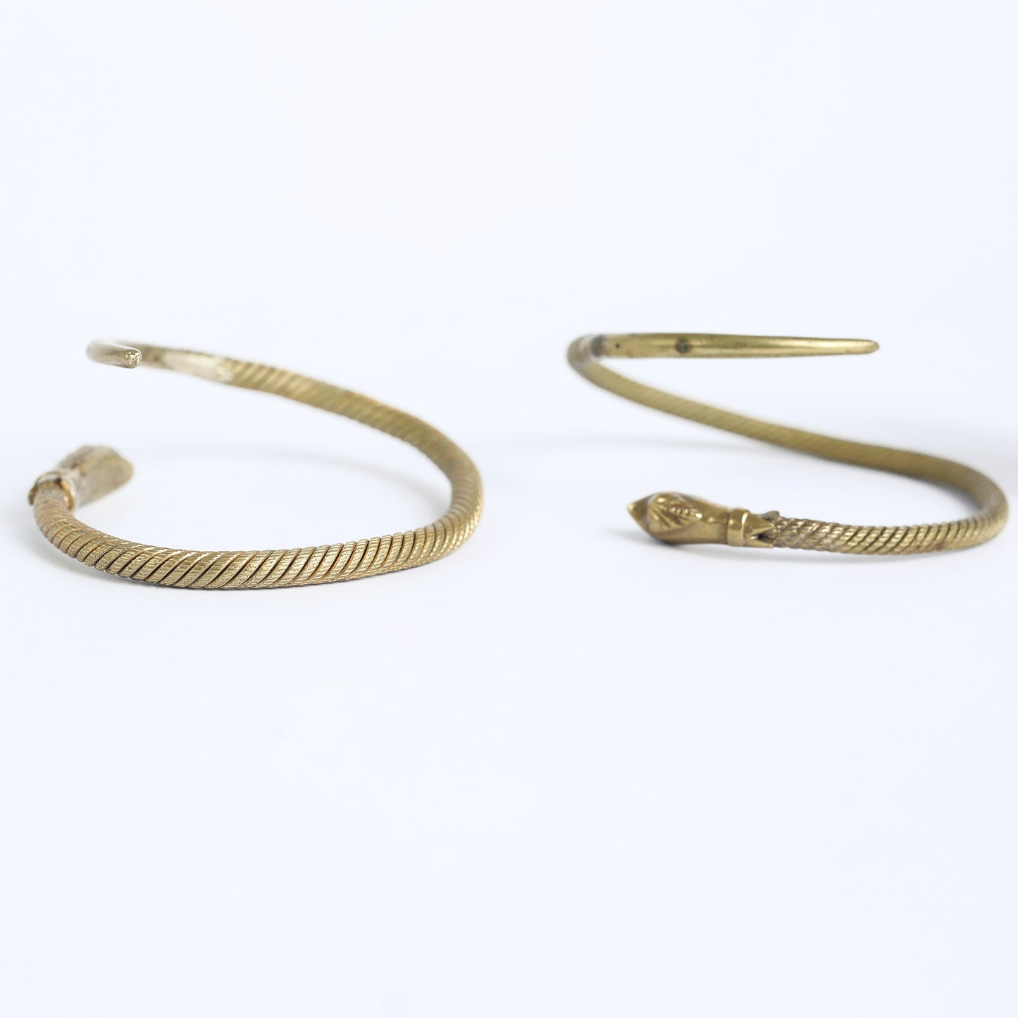 Snake Bangle Cuff Brass Bracelete, India